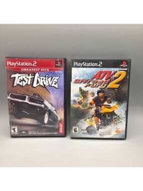 PlayStation 2 Games Test Drive and ATV Offroad Fury 2 Complete Cases & Discs